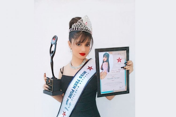 In Miss Teen India 2022, Manushi Parmar got the title of City Winner from Pune, Maharashtra