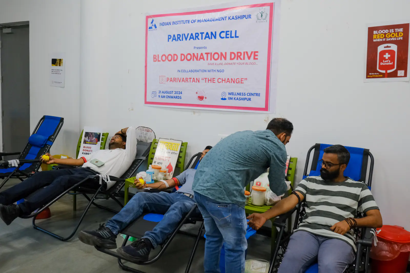 IIM Kashipur's Parivartan Hosts Successful Blood Donation Drive